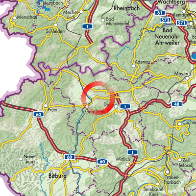 Landkarte Hohenfels-Essingen