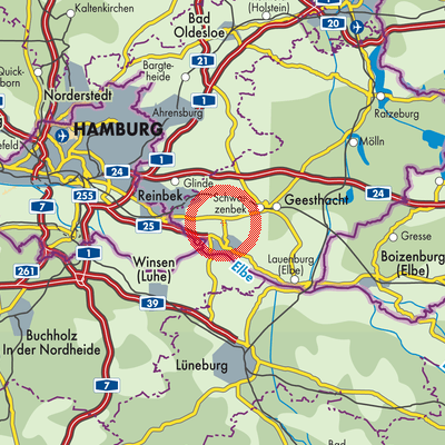 Landkarte Hohenhorn