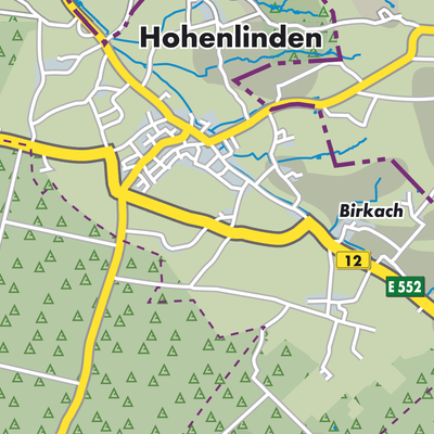Übersichtsplan Hohenlinden
