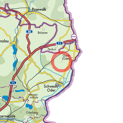 Landkarte Hohenselchow-Groß Pinnow