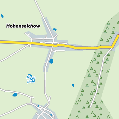 Übersichtsplan Hohenselchow-Groß Pinnow