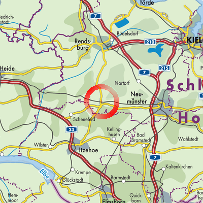 Landkarte Hohenwestedt