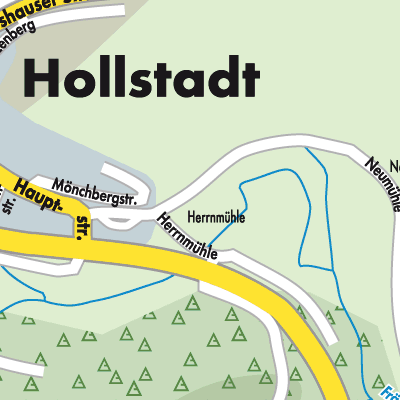 Stadtplan Hollstadt