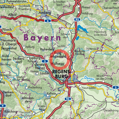 Landkarte Holzheim am Forst