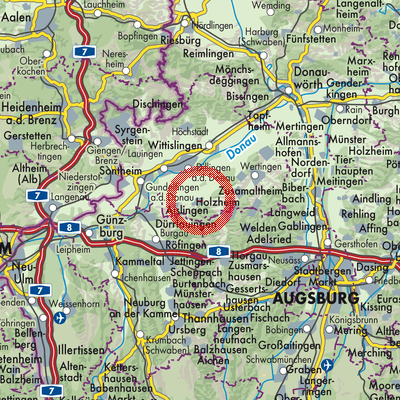 Landkarte Holzheim