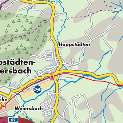 Übersichtsplan Hoppstädten-Weiersbach