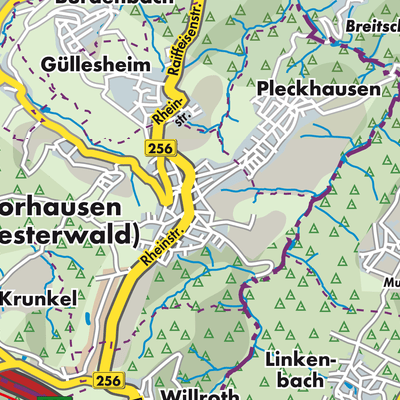 Übersichtsplan Horhausen (Westerwald)
