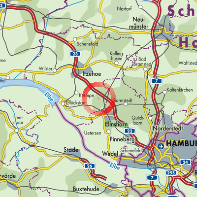 Landkarte Horst