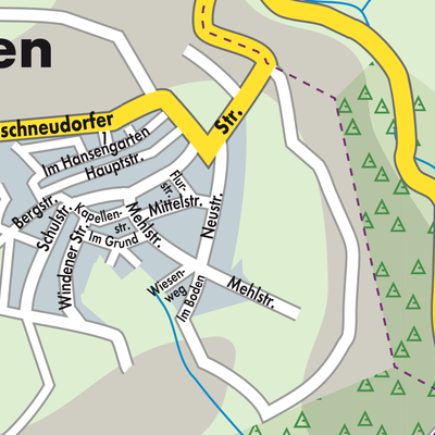 Stadtplan Hübingen