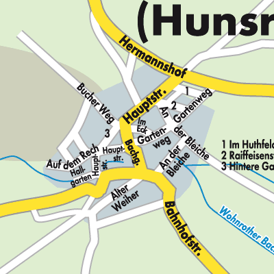 Stadtplan Bell (Hunsrück)