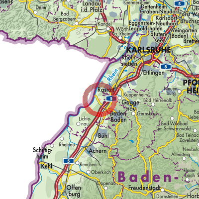 Landkarte Iffezheim