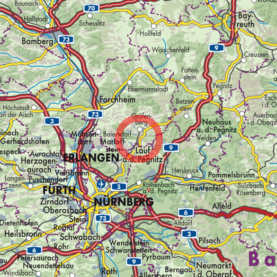 Landkarte Igensdorf