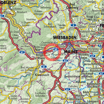 Landkarte Ingelheim am Rhein
