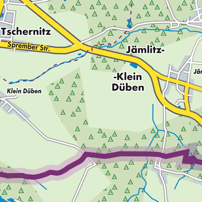 Übersichtsplan Jämlitz-Klein Düben