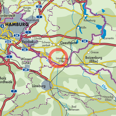 Landkarte Juliusburg
