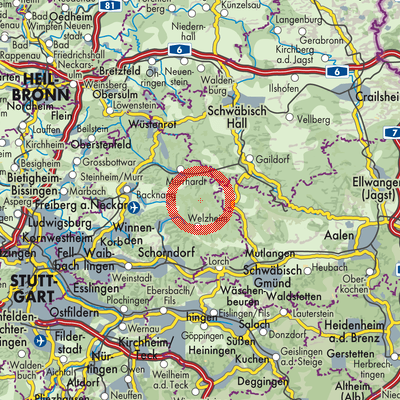 Landkarte Kaisersbach
