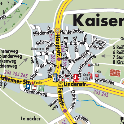 Stadtplan Kaisersbach