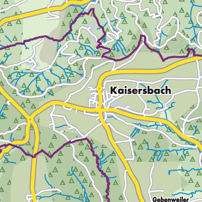Übersichtsplan Kaisersbach