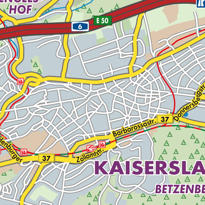 Übersichtsplan Kaiserslautern