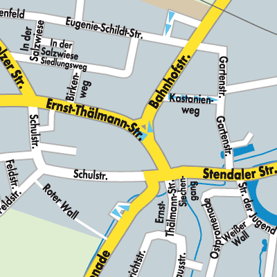 Stadtplan Kalbe (Milde)