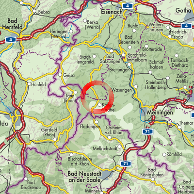 Landkarte Kaltennordheim