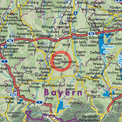 Landkarte Kaltental