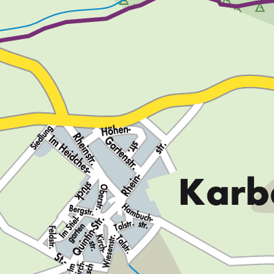 Stadtplan Karbach