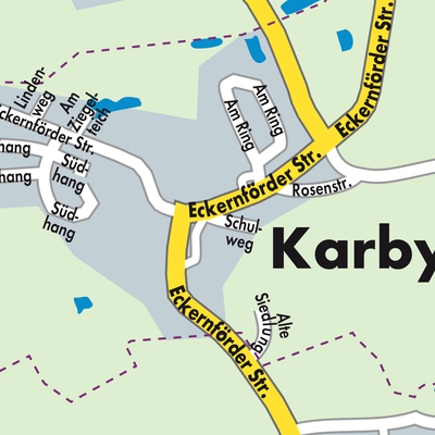 Stadtplan Karby