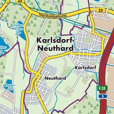 Übersichtsplan Karlsdorf-Neuthard