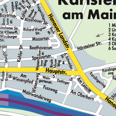 Stadtplan Karlstein am Main