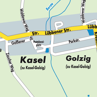 Stadtplan Kasel-Golzig