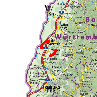 Landkarte Kippenheim