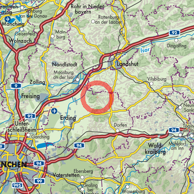Landkarte Kirchberg