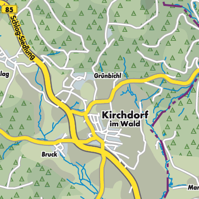 Übersichtsplan Kirchdorf im Wald