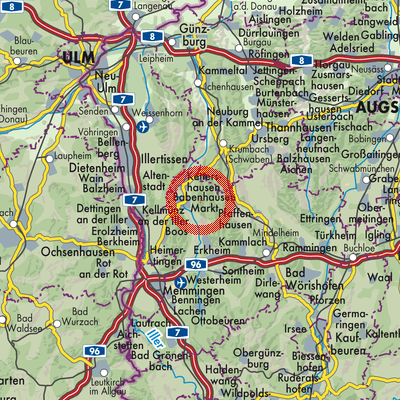Landkarte Kirchhaslach