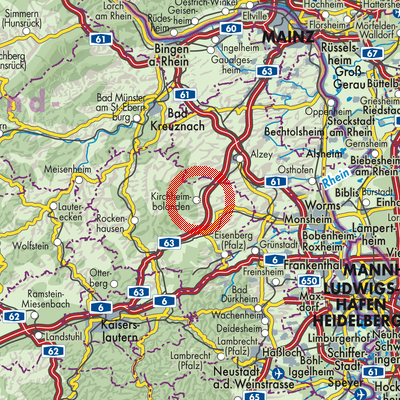 Landkarte Kirchheimbolanden