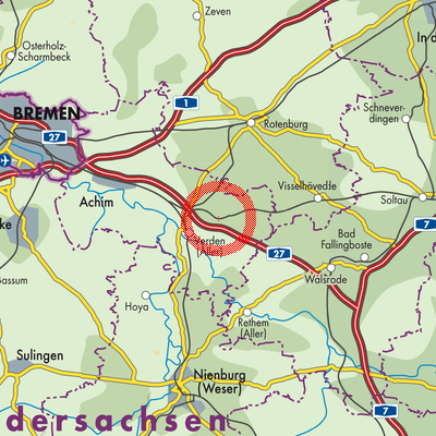 Landkarte Kirchlinteln