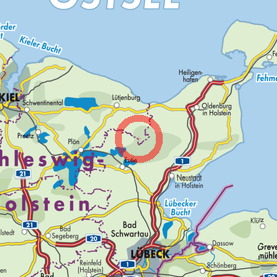 Landkarte Kirchnüchel