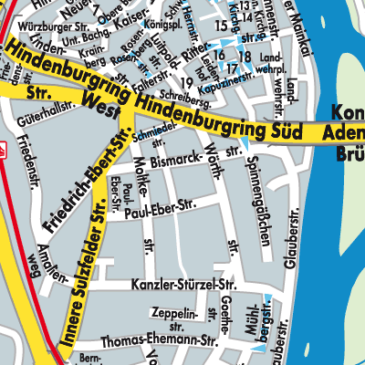 Stadtplan Kitzingen