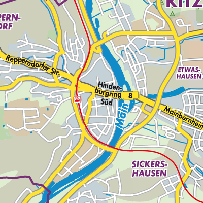 Übersichtsplan Kitzingen