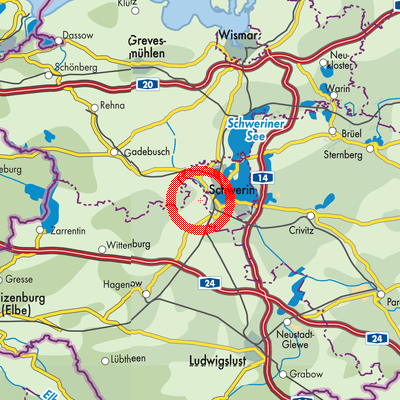 Landkarte Klein Rogahn