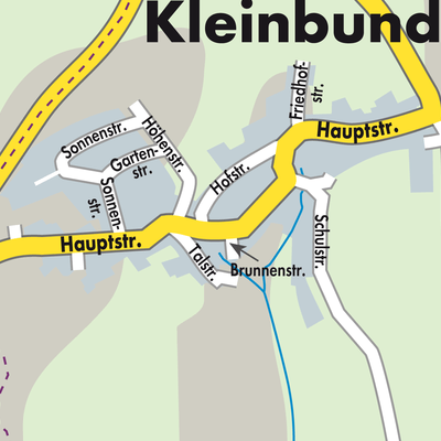 Stadtplan Kleinbundenbach