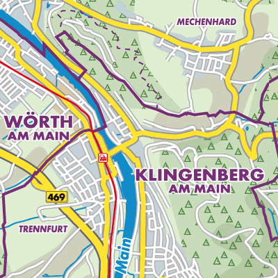 Übersichtsplan Klingenberg am Main