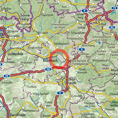 Landkarte Ködnitz