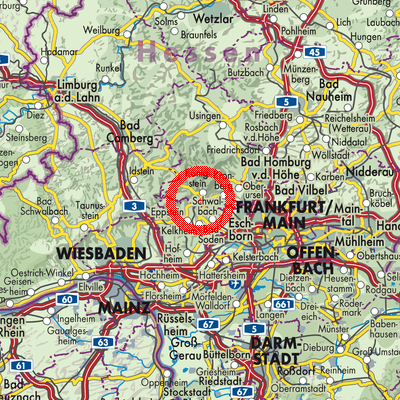 Landkarte Königstein im Taunus