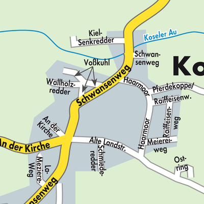 Stadtplan Kosel