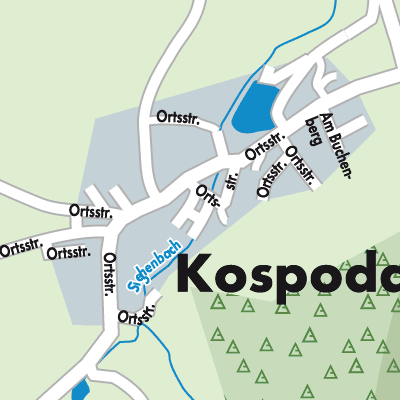 Stadtplan Kospoda
