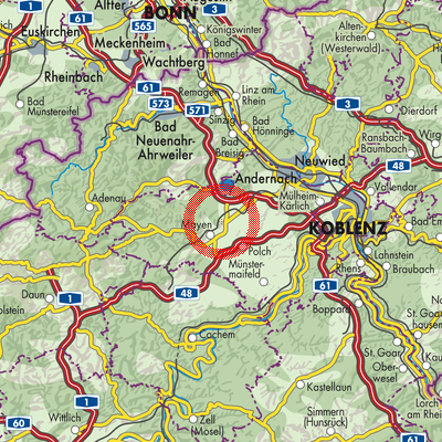 Landkarte Kottenheim