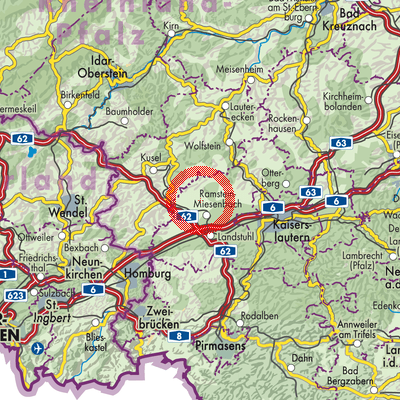 Landkarte Kottweiler-Schwanden