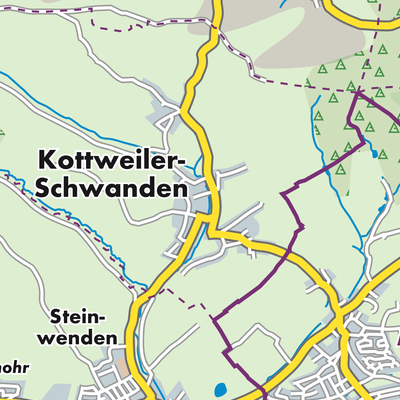 Übersichtsplan Kottweiler-Schwanden
